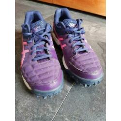 Asics paarse hockey sportschoenen sneakers mt 38