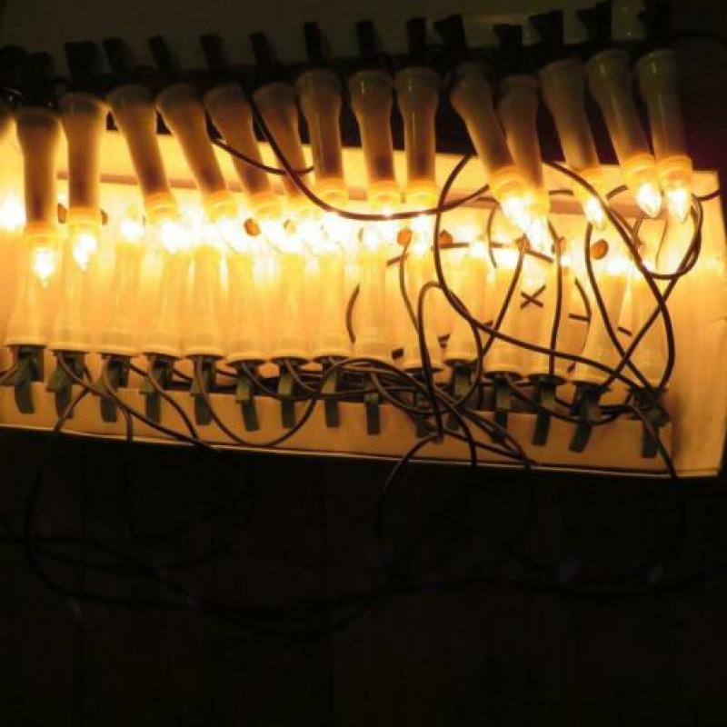 Kerstverlichting.