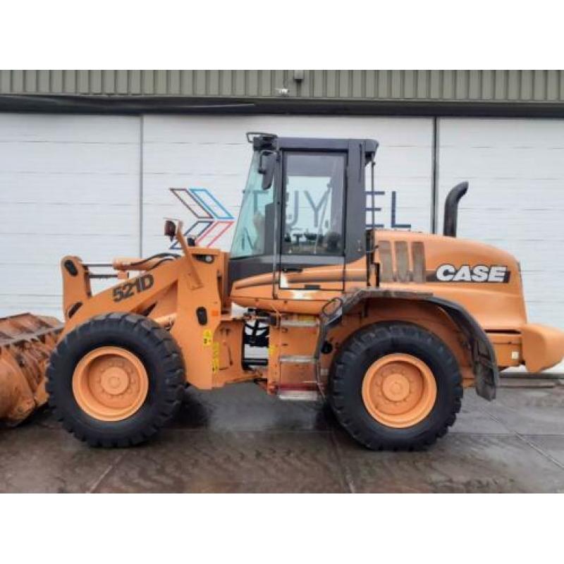 Case 521 D shovel wiellader hoflader loader 10 ton net!