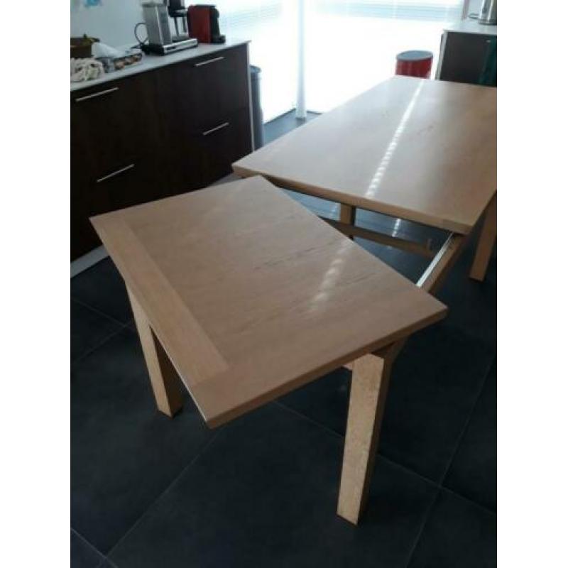 Tafel met 4 stoelen (90×160/220)