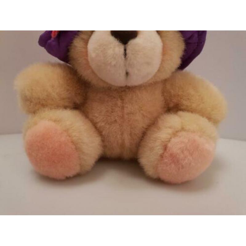 Forever Friends knuffeltje beertje hoedje zonnehoedje roze