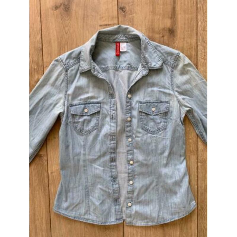 Z.g.a.n. Spijkerblouse, denim blouse van H&M, maat 36 / S