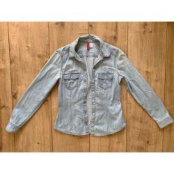 Z.g.a.n. Spijkerblouse, denim blouse van H&M, maat 36 / S