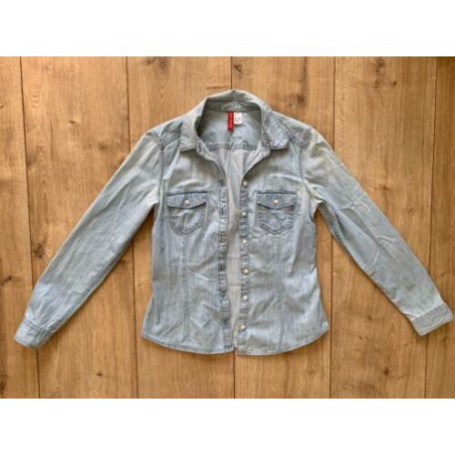 Z.g.a.n. Spijkerblouse, denim blouse van H&M, maat 36 / S