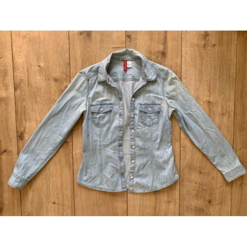 Z.g.a.n. Spijkerblouse, denim blouse van H&M, maat 36 / S