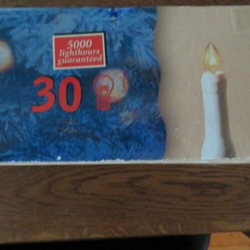 Kerstverlichting.