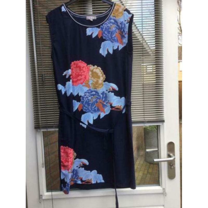 C&S Parijs tuniek blauw licht blauw rood roze gebloemd nieuw