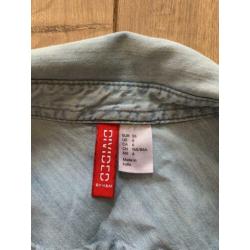 Z.g.a.n. Spijkerblouse, denim blouse van H&M, maat 36 / S