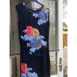 C&S Parijs tuniek blauw licht blauw rood roze gebloemd nieuw