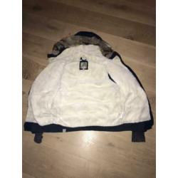 Winterjas van het merk bench maat 164 donkerblauw