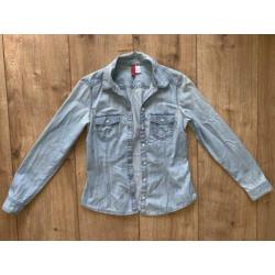 Z.g.a.n. Spijkerblouse, denim blouse van H&M, maat 36 / S