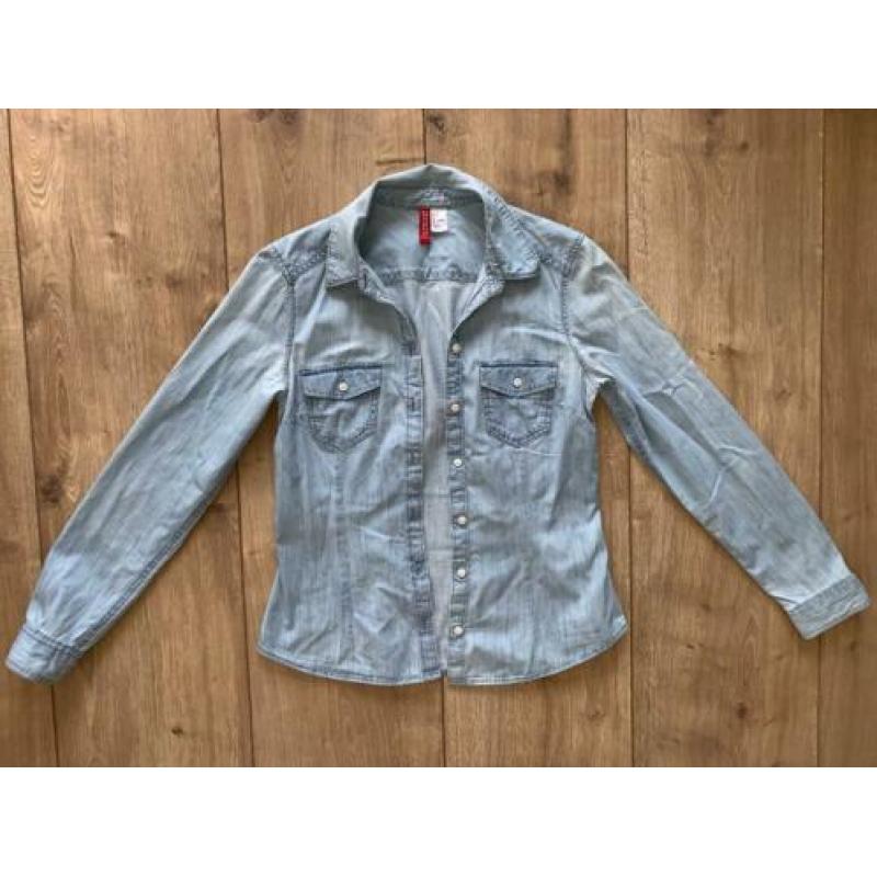 Z.g.a.n. Spijkerblouse, denim blouse van H&M, maat 36 / S