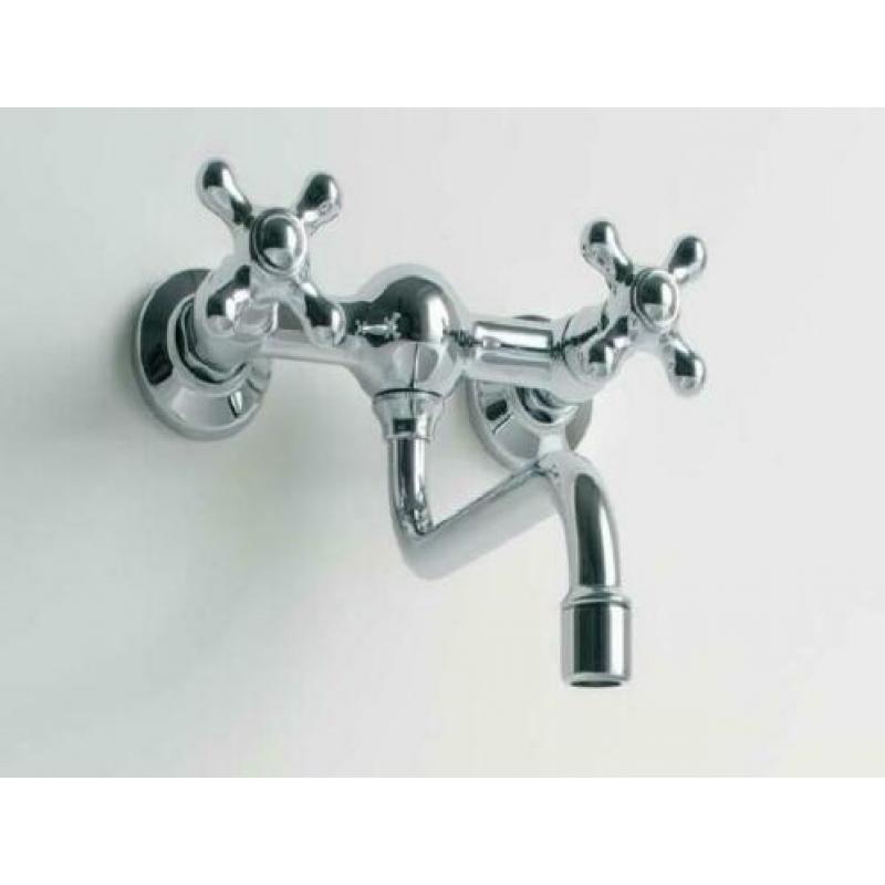 Zazzeri 802 wand keukenkraan chroom