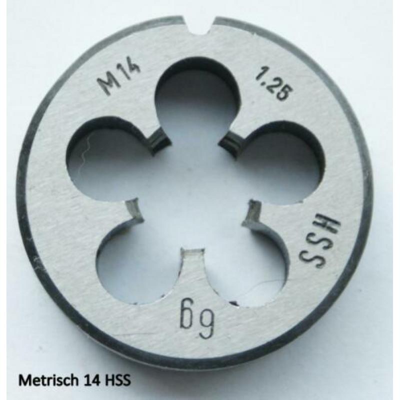 Metrisch Fijn snijplaat M16 x 1,5 en diverse andere maten.
