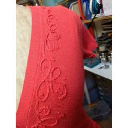 Top mt L rood korte mouw Promiss
