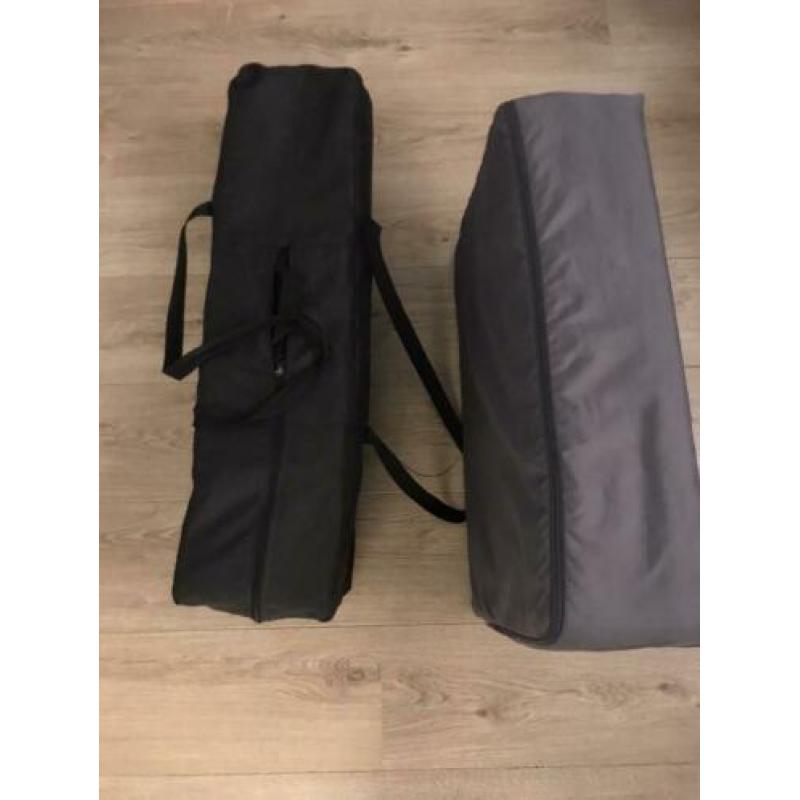 Campingbedje Prenatal donkerblauw met extra matrasje