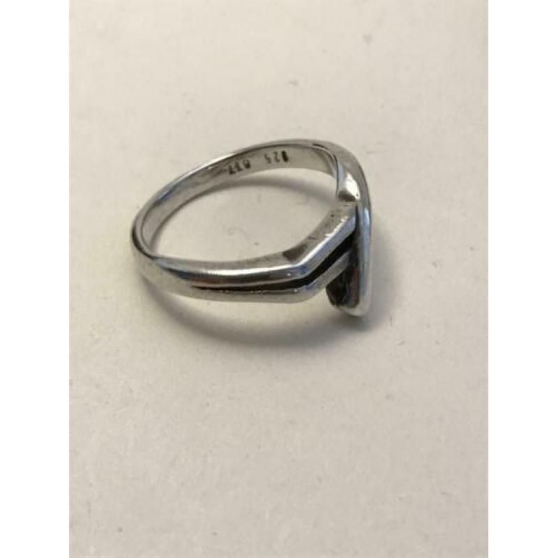 Leuke zilveren ring