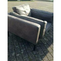 Super stoere fauteuil zgan Rodeo grijs leer