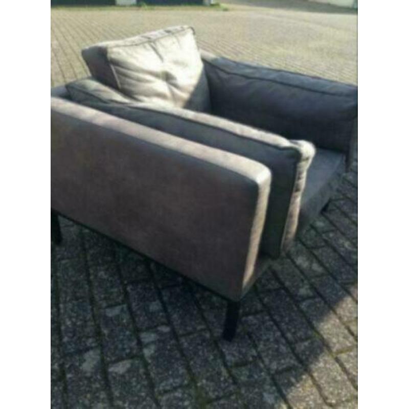 Super stoere fauteuil zgan Rodeo grijs leer