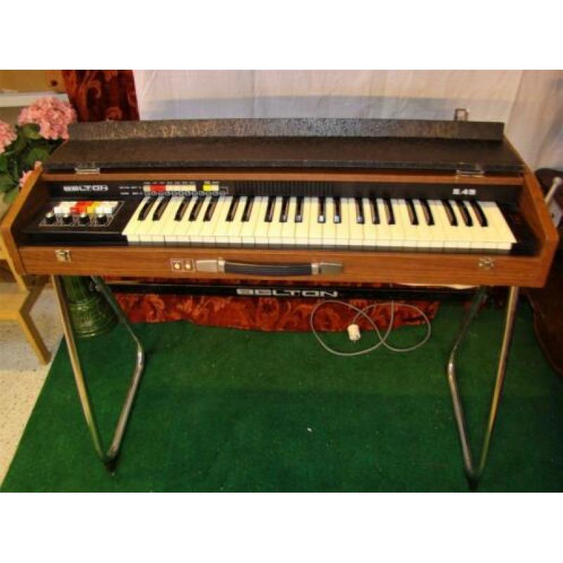 Vintage retro Belton S49 koffer piano orgel