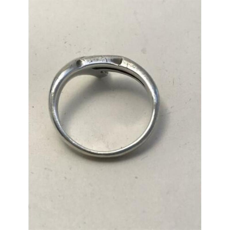 Leuke zilveren ring