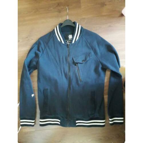 Gstar mooi donkerblauw heren vest nieuwstaat maat M