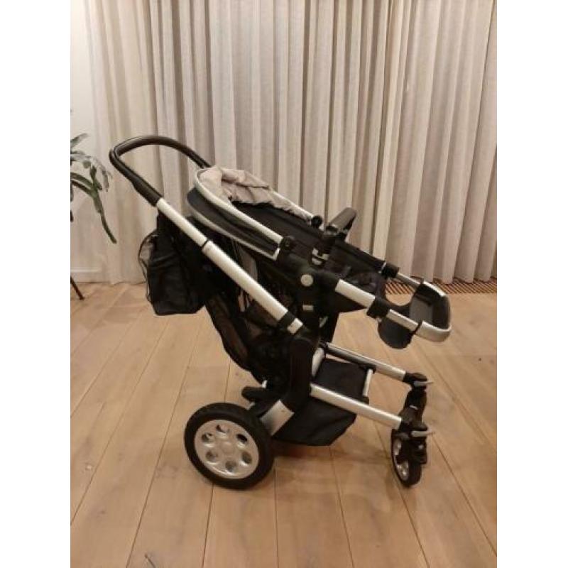 Joolz day kinderwagen jeans blauw spijkerstof compleet