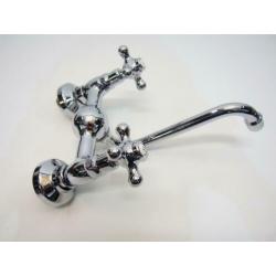 Zazzeri 802 wand keukenkraan chroom