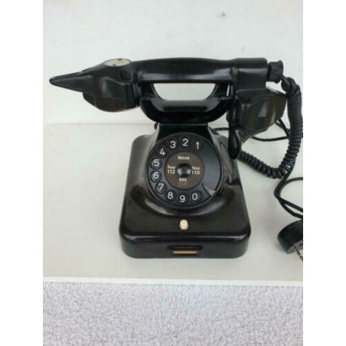 militairia bunker telefoon bakeliet curiosa brocante vintage