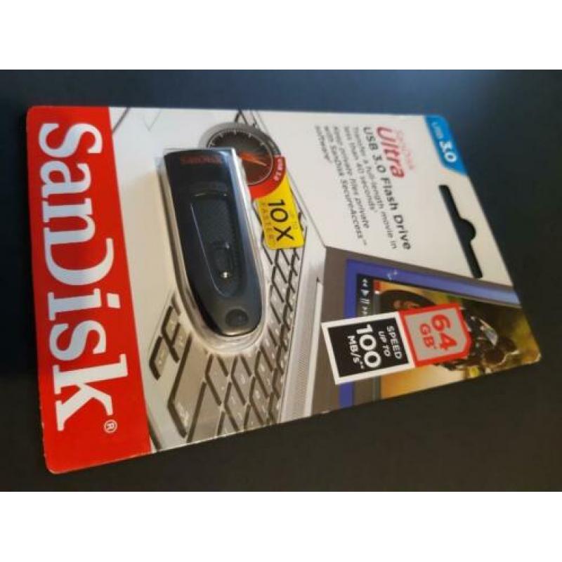 San Disk Ultra USB 3.0 Flash Drive 64GB stick
