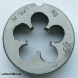 Metrisch Fijn snijplaat M16 x 1,5 en diverse andere maten.