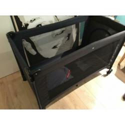 Campingbedje Prenatal donkerblauw met extra matrasje