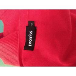 Top mt L rood korte mouw Promiss