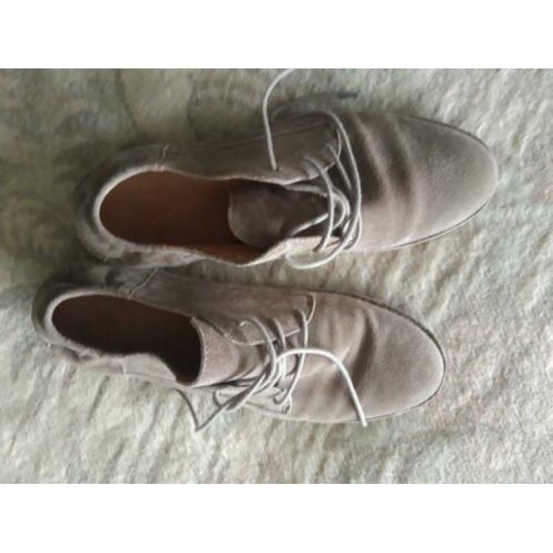 Shabbies suède veterschoen maat 41