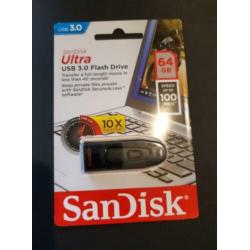 San Disk Ultra USB 3.0 Flash Drive 64GB stick