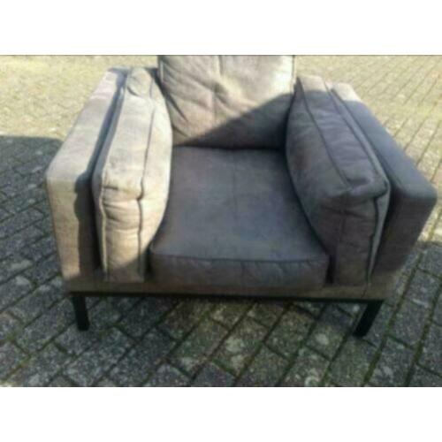 Super stoere fauteuil zgan Rodeo grijs leer