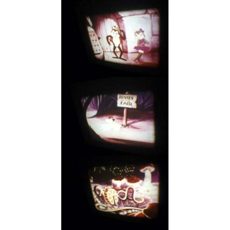 x 8mm film oude Cartoon - Froggs Fair - kleur - geluid 60mtr