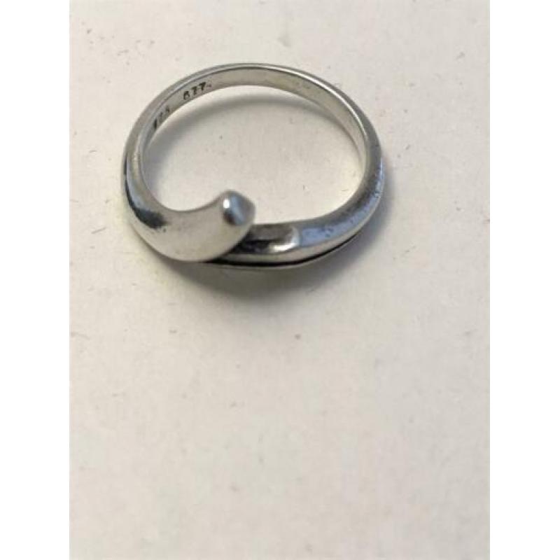 Leuke zilveren ring