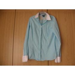 Originele blauwe stretch blouse TOMMY HILFIGER 176 S 36 zgan