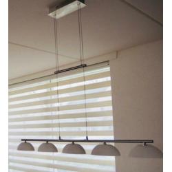Design hanglamp, rvs, in hoogte verstelbaar