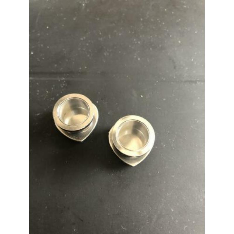 NIEUW! Tunnels met parelmoer hartjes 14mm