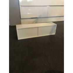Östhamra Bovenkast met glazen deuren met 2 Ikea