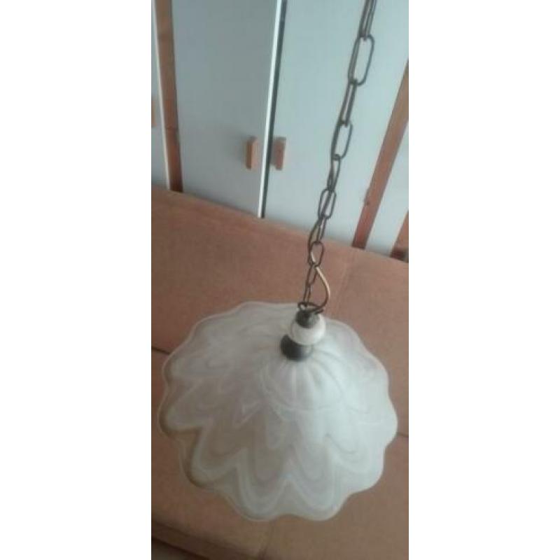 Glazen hanglampen art deco