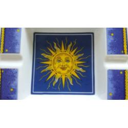Vierkant model porselein tray (Fornasetti of Versace stijl?)