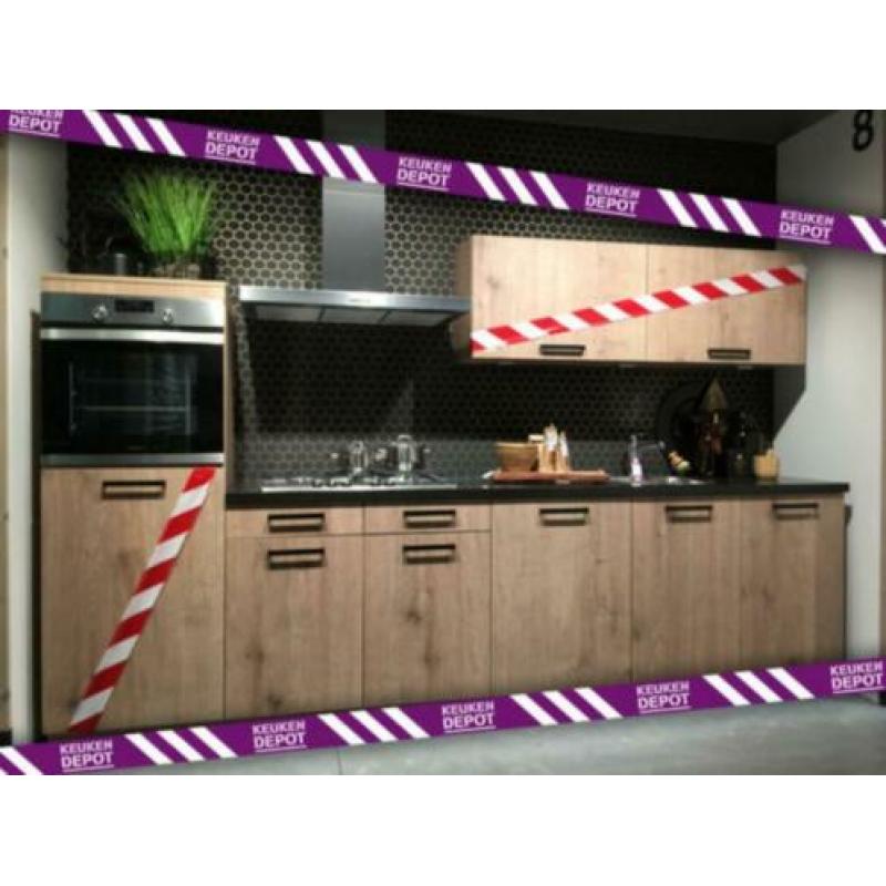 Fantastische showroomkeuken artwood steeneiken 320 cm mis he