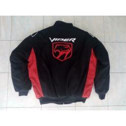 nieuwe DODGE VIPER Jas jack maat XS - 8XL zwart/rood