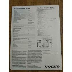Volvo 244 GLT folder uit 1980