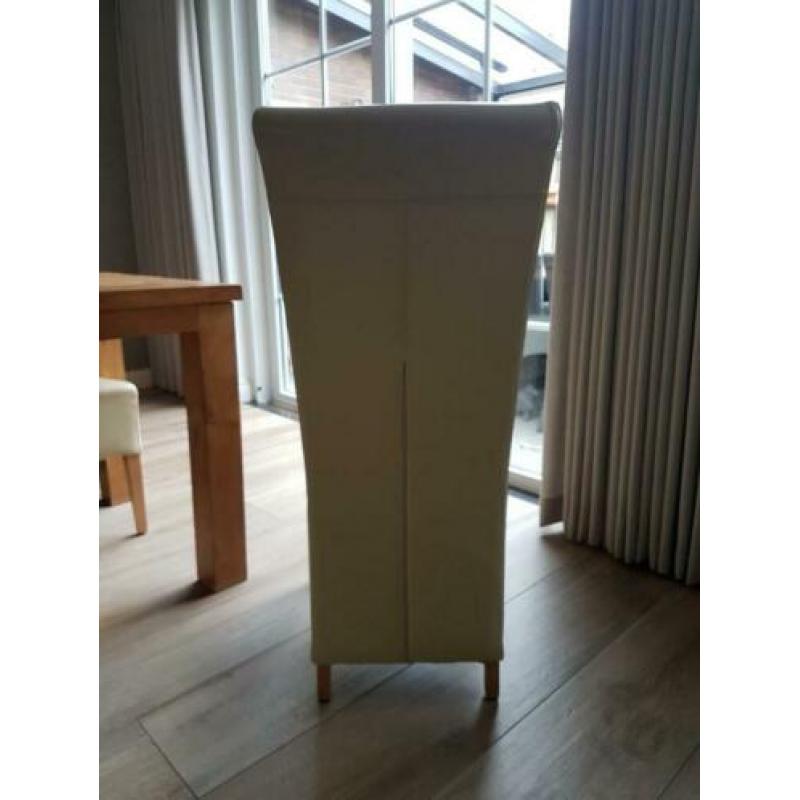 6 leren eetkamer stoelen