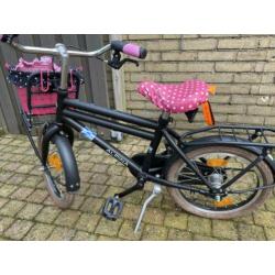 Alpina kinderfiets zwart voor jongens en meisjes