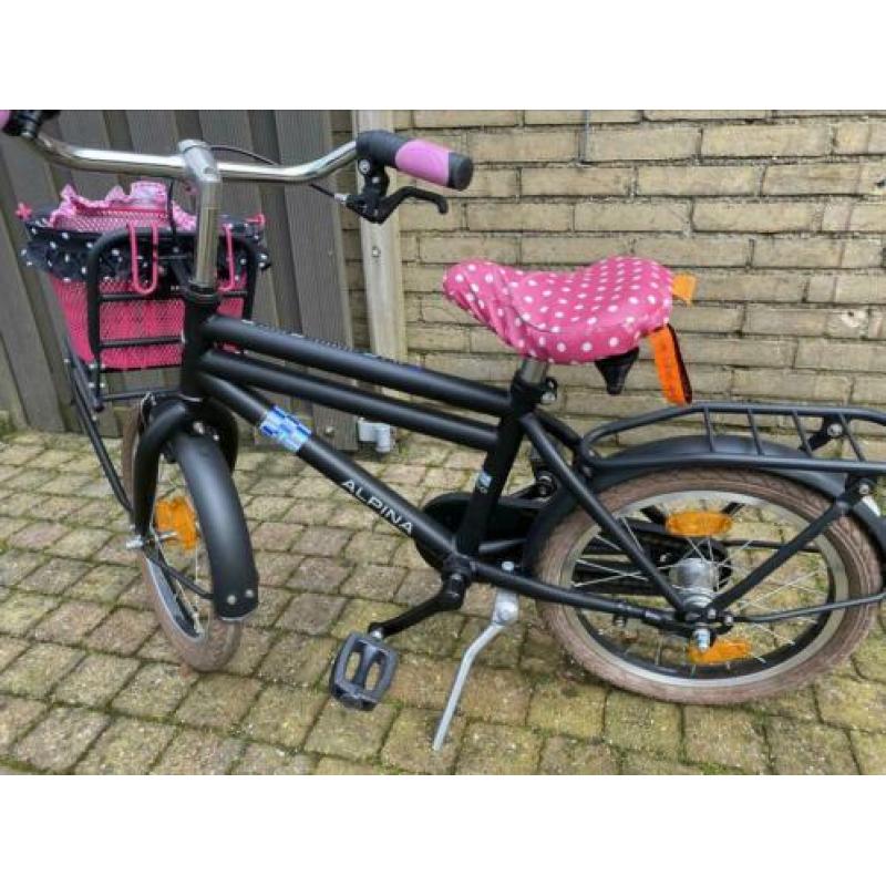 Alpina kinderfiets zwart voor jongens en meisjes